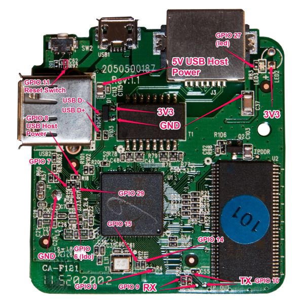 TP-Link TL-WR703N with GPIO and Power TP-Link TL-WR703N with GPIO and Power
